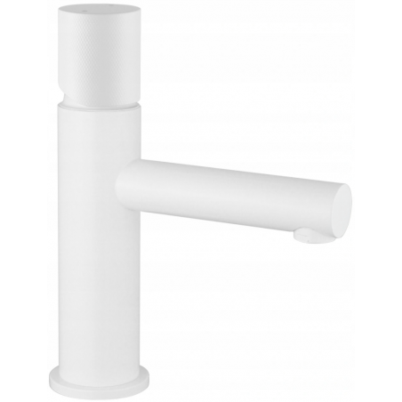 Mexen Elba One washbasin mixer tap, White - 74101-20