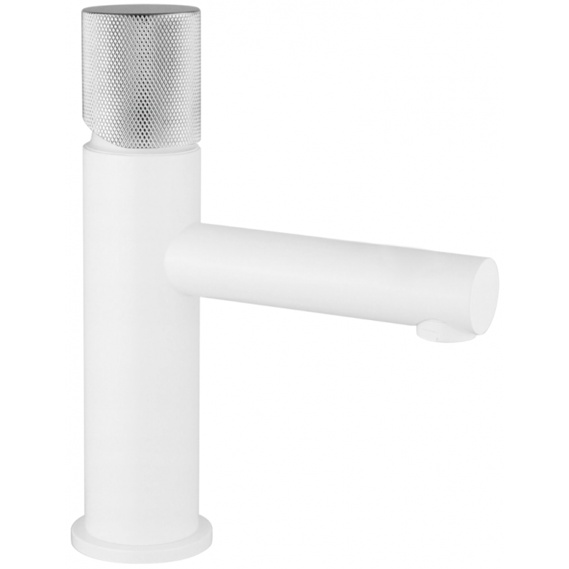 Mexen Elba One washbasin faucet, white/chrome - 74101-22
