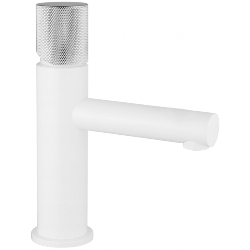 Mexen Elba One washbasin tap, white/chrome - 74101-22