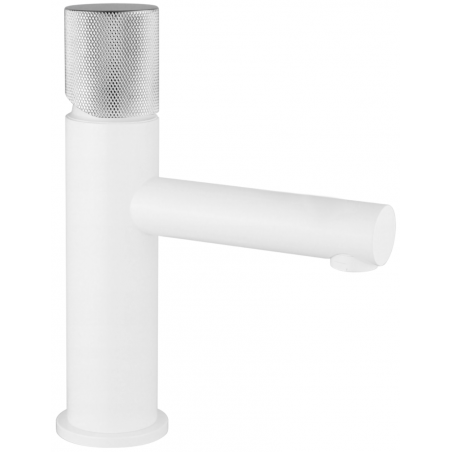 Mexen Elba One washbasin faucet, white/chrome - 74101-22