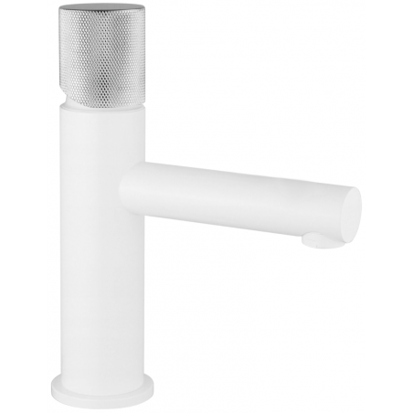 Mexen Elba One washbasin tap, white/chrome - 74101-22