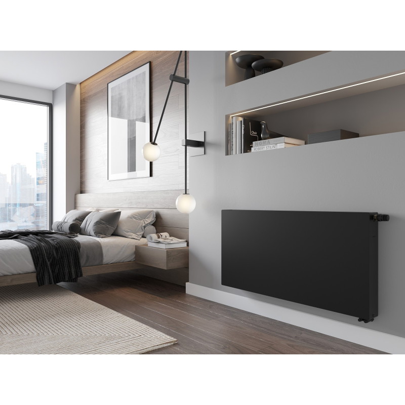 Mexen CVF22 Flat panel radiator 400 x 1800 mm, bottom connection, 2049 W, black - W622F-040-180-70