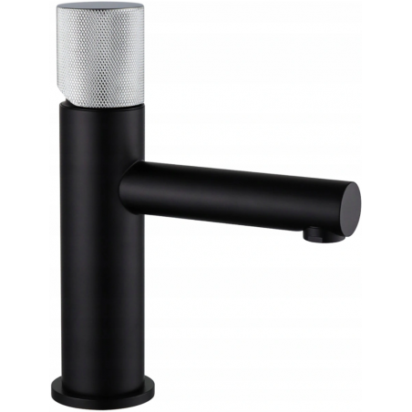 Mexen Elba One washbasin faucet, black/chrome - 74101-77