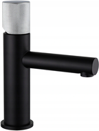 Mexen Elba One washbasin tap, black/chrome - 74101-77