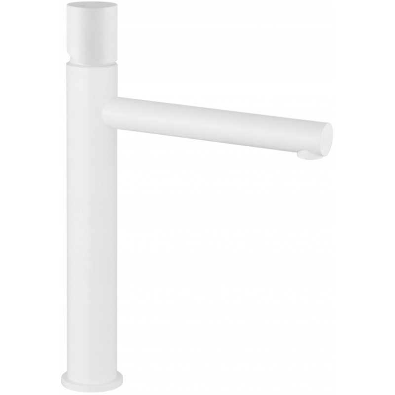 Mexen Elba One high washbasin mixer tap, White - 74111-20