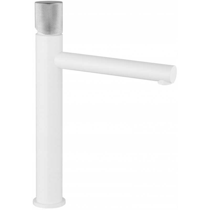 Mexen Elba One high washbasin mixer tap, White/Chrome - 74111-22