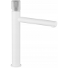 Mexen Elba One high basin tap, white/chrome - 74111-22