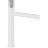 Mexen Elba One high washbasin faucet, white/chrome - 74111-22