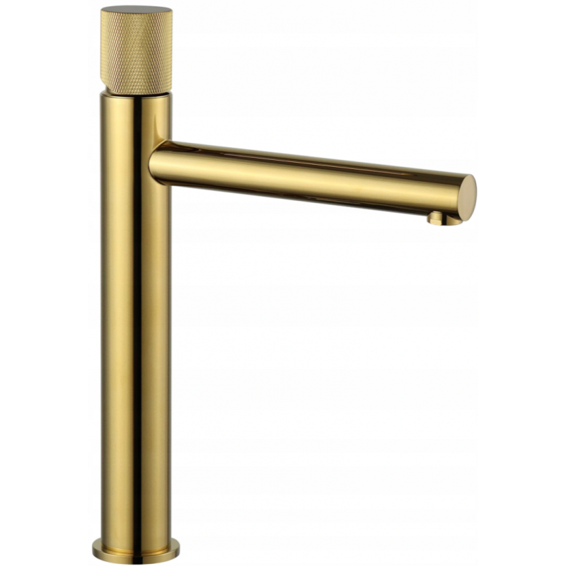 Mexen Elba One high washbasin mixer tap, Gold - 74111-50