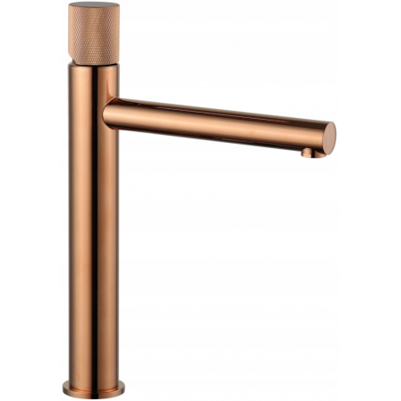 Mexen Elba One high basin tap, rose gold - 74111-60