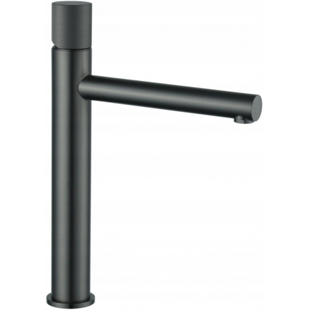 Mexen Elba One high washbasin faucet, brushed gun gray - 74111-66
