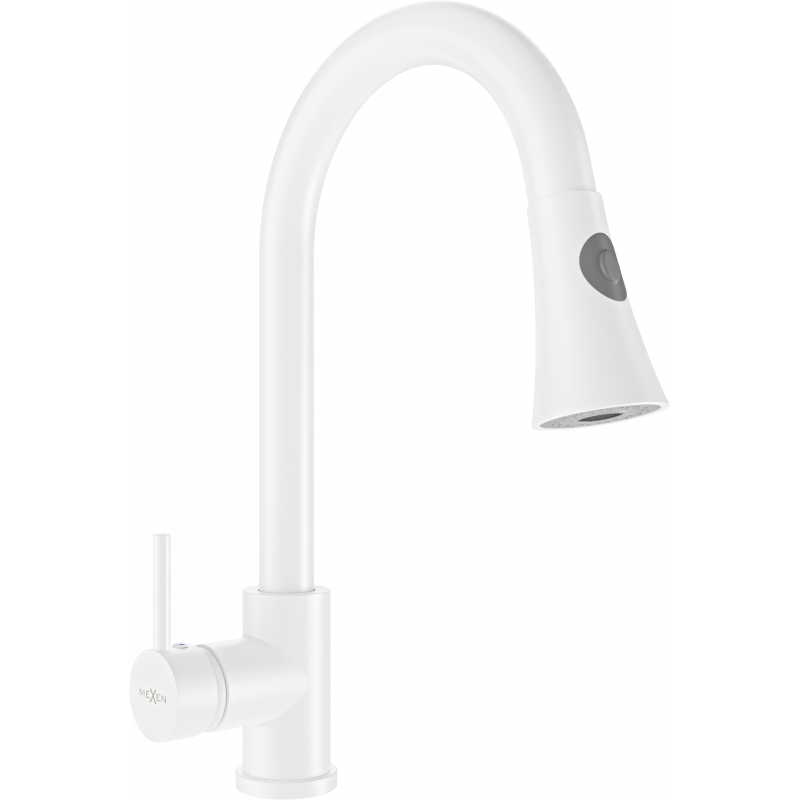 Mexen Elia kitchen faucet, white - 670101-20