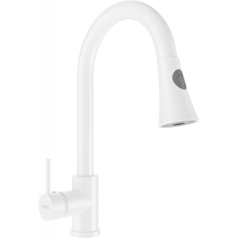 Mexen Elia kitchen tap, white - 670101-20