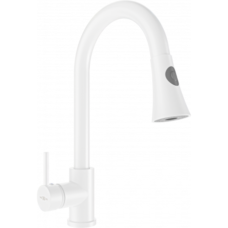 Mexen Elia kitchen faucet, white - 670101-20