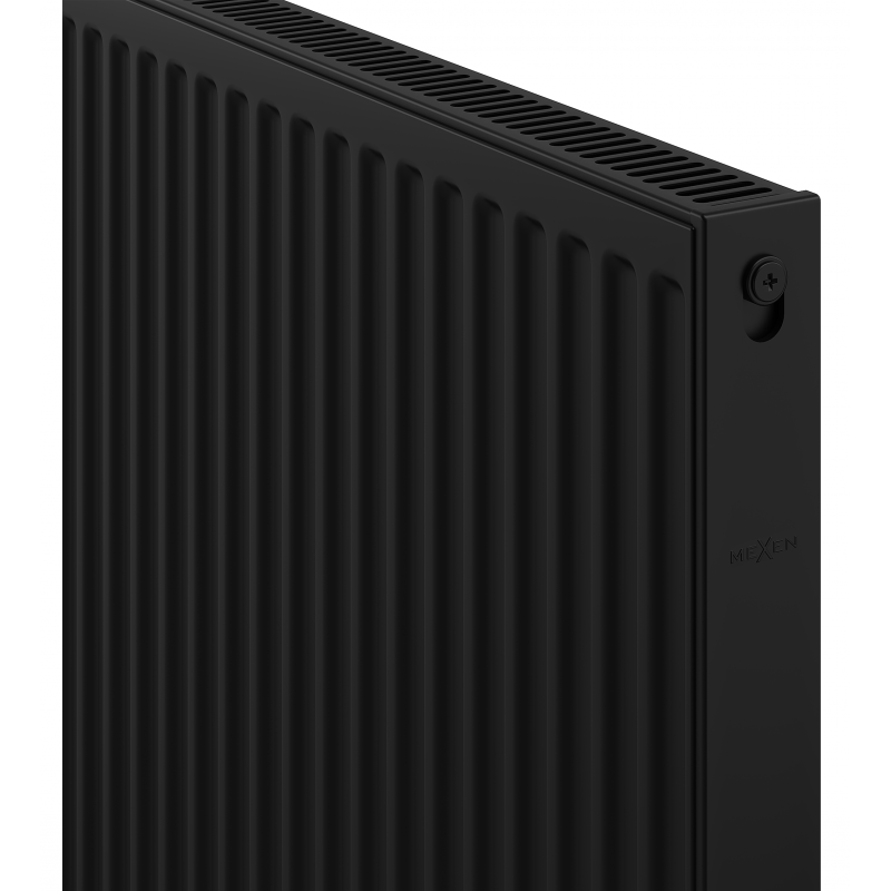 Mexen C11 plate radiator 400 x 2800 mm, side connection, 1814 W, black - W411-040-280-70