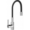Mexen Flex kitchen faucet, chrome/black - 670900-07