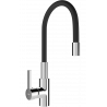 Mexen Flex kitchen tap, chrome/black - 670900-07