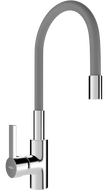 Mexen Flex kitchen tap, chrome/grey - 670900-06