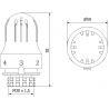 Mexen Thermostatic Radiator Head, White - W908-004-20