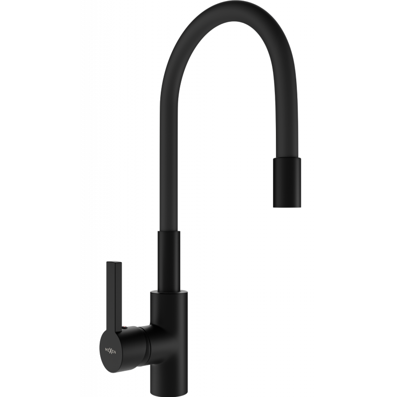 Mexen Flex kitchen tap, black - 670900-70