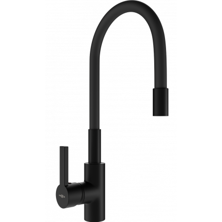 Mexen Flex kitchen faucet, black - 670900-70