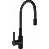 Mexen Flex kitchen tap, black - 670900-70