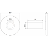 Mexen R single radiator masking kit, chrome - W904-000-01