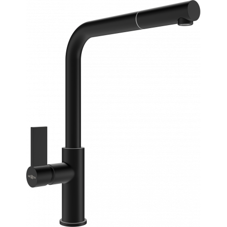 Mexen Flora kitchen faucet, black - 670401-70