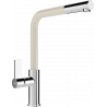 Mexen Flora kitchen mixer tap, Chrome/Beige - 670401-09