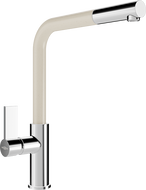 Mexen Flora kitchen mixer tap, Chrome/Beige - 670401-09