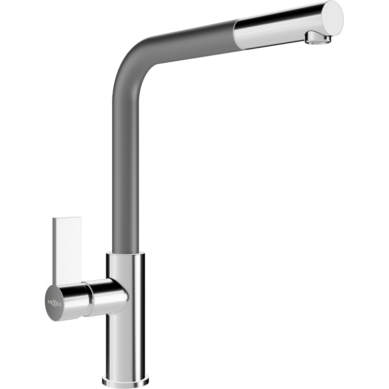 Mexen Flora kitchen faucet, chrome/gray - 670401-06
