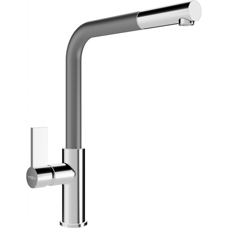 Mexen Flora kitchen mixer tap, Chrome/Grey - 670401-06