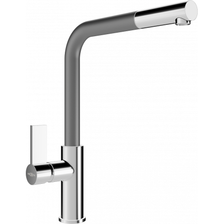 Mexen Flora kitchen mixer tap, Chrome/Grey - 670401-06
