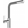 Mexen Flora kitchen tap, chrome/grey - 670401-06