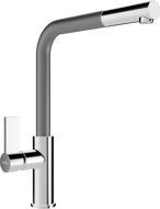 Mexen Flora kitchen faucet, chrome/gray - 670401-06