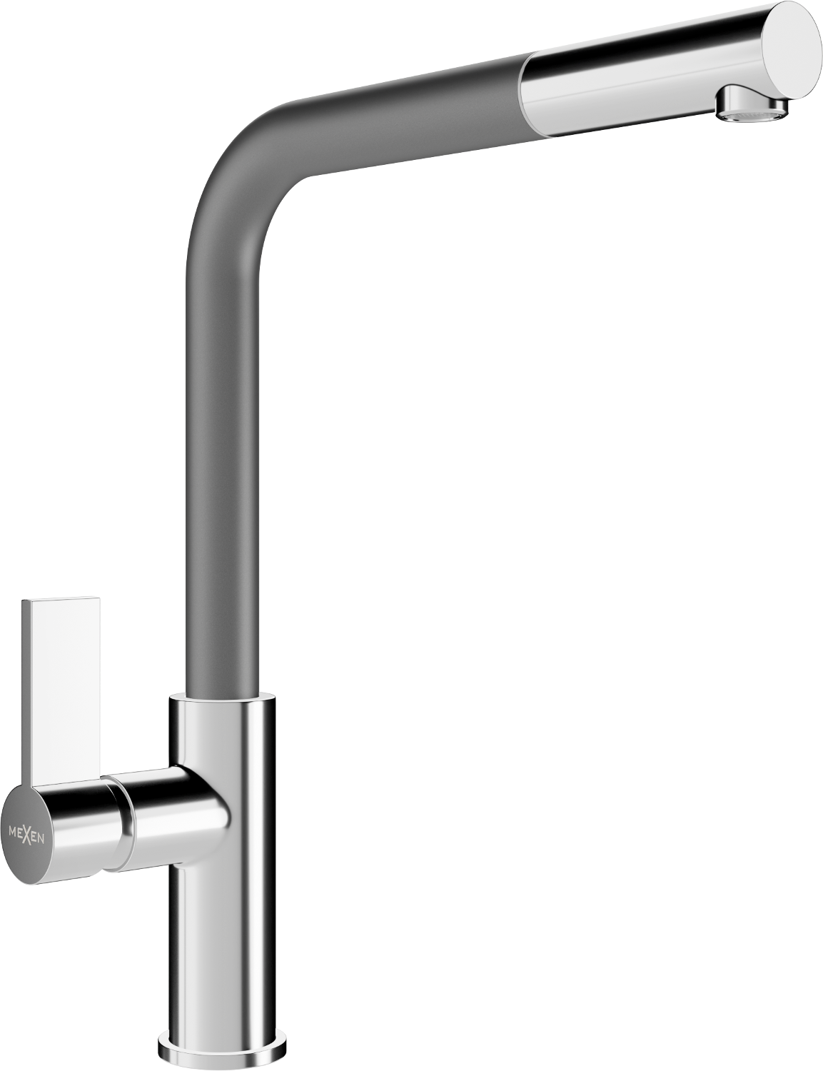 Mexen Flora kitchen mixer tap, Chrome/Grey - 670401-06