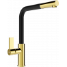 Mexen Flora Kitchen Tap, Gold/Black - 670401-57