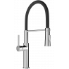 Mexen Dina kitchen tap, chrome/black - 672701-07