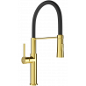 Mexen Dina kitchen tap, gold/black - 672701-57