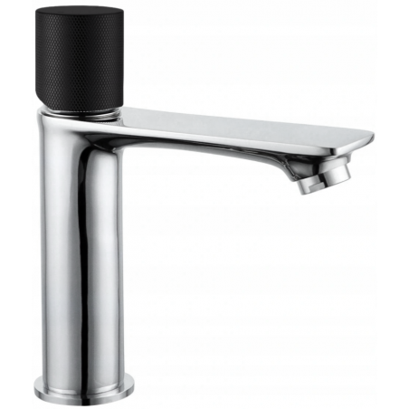 Mexen Royo One washbasin faucet, chrome/black - 72201-07