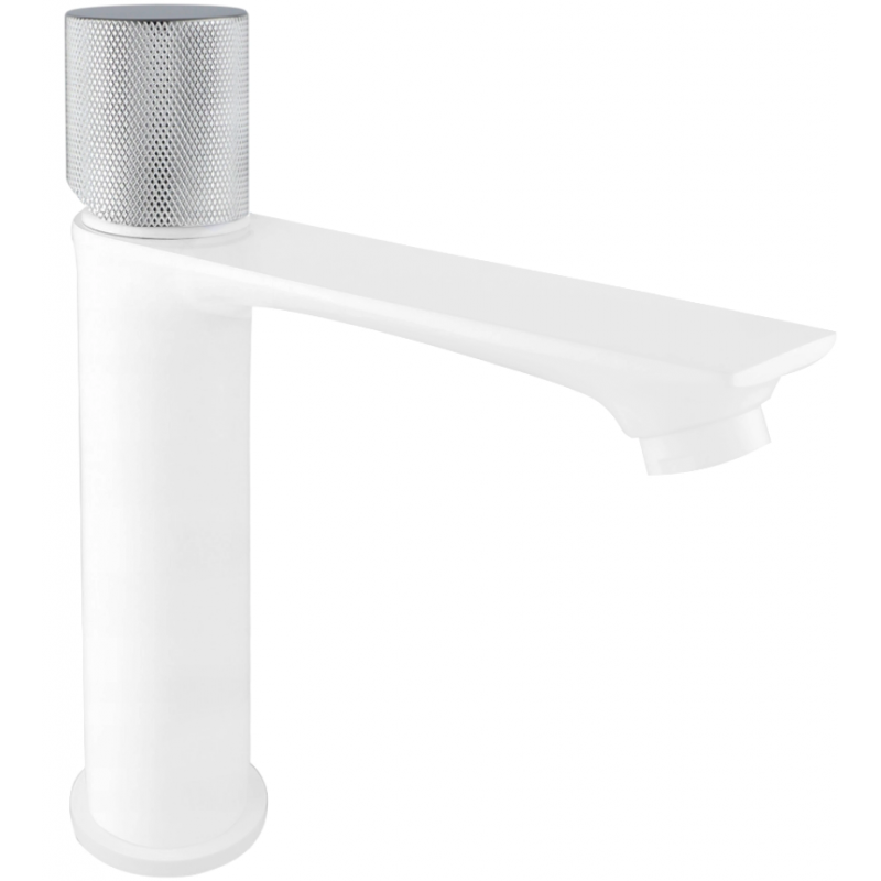 Mexen Royo One sink faucet, white/chrome - 72201-22