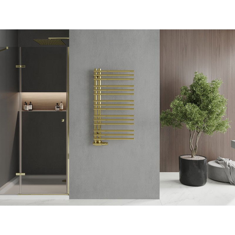 Mexen Neptun decorative bathroom radiator 900 x 500 mm, 291 W, gold - W101-0900-500-00-50