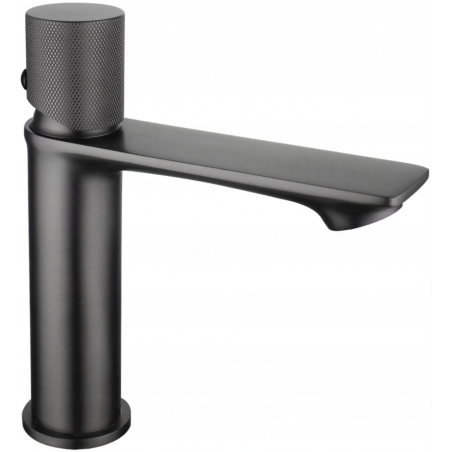 Mexen Royo One washbasin faucet, brushed gun gray - 72201-66