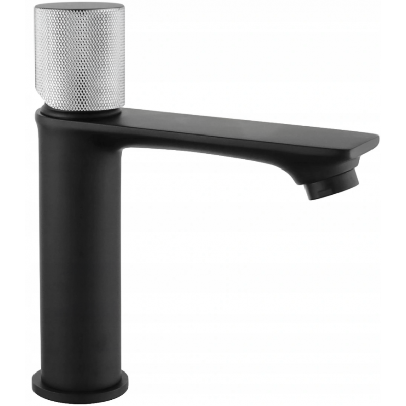 Mexen Royo One washbasin mixer tap, Black/Chrome - 72201-77