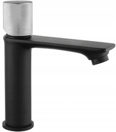 Mexen Royo One washbasin mixer tap, Black/Chrome - 72201-77