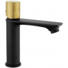 Mexen Royo One washbasin mixer tap, Black/Gold - 72201-75