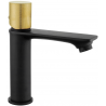 Mexen Royo One washbasin tap, black/gold - 72201-75