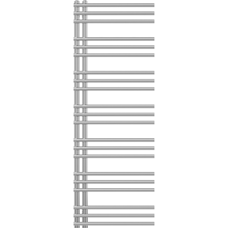 Mexen Neptun decorative bathroom radiator 1400 x 500 mm, 420 W, chrome - W101-1400-500-00-01