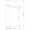 Mexen Royo One tall basin tap, chrome - 72211-00