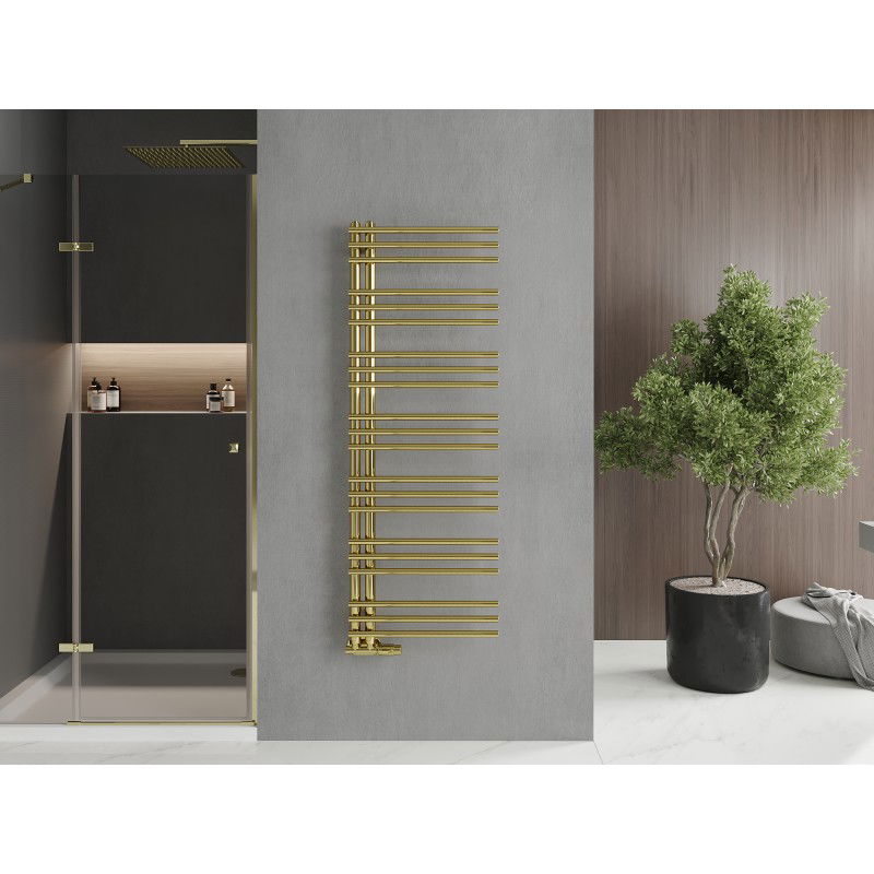 Mexen Neptun decorative bathroom radiator 1400 x 500 mm, 420 W, gold - W101-1400-500-00-50